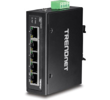 TRENDnet TI-G50 5-Port Hardened Industrial Gigabit DIN-Rail Switch