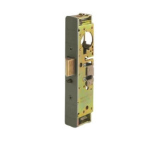 Adams Rite 4911W-45-101-313 Heavy Duty Deadlatch with Radius Faceplate with weatherseal in Dark Bronze