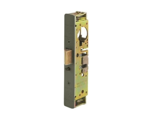 Adams Rite 4911W-45-101-313 Heavy Duty Deadlatch with Radius Faceplate with weatherseal in Dark Bronze