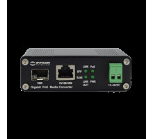 Syncom KA-GSFPHP Hardened Gigabit Ethernet to Gigabit SFP Media Converter with PoE