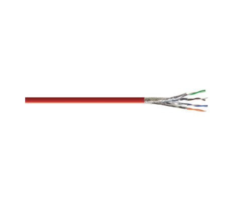 Kramer BCLS-45RD-5 CAT 7 S/FTP 23AWG 750MHz Bulk Cable, 1640 Feet, Red