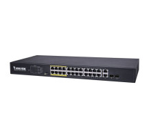 Vivotek AW-FGT-260D-380 Unmanaged 24xFE PoE + 2xGE Combo Switch