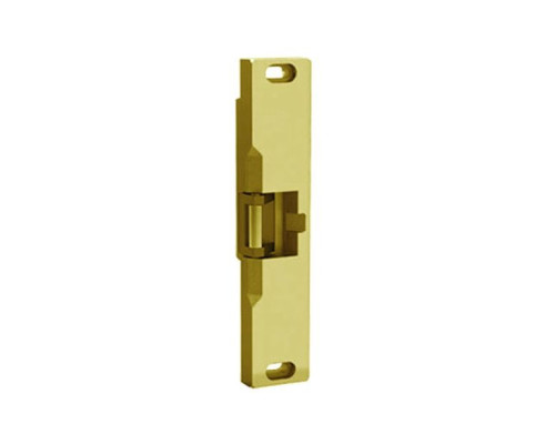 Folger Adam 310-4S-12D-606-LCBMA Fail Secure Fire Rated Electric Strike with Latchbolt & Locking Cam Monitor with Auxiliary Switch in Satin Brass