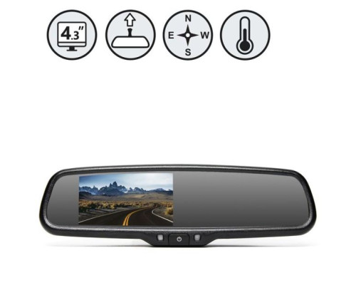 RVS Systems RVS-718-CT G-Series Rear View Replacement Mirror Monitor