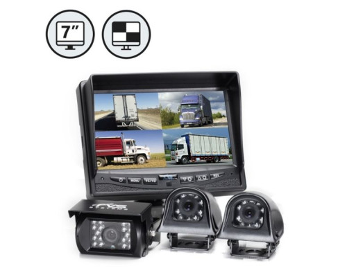 RVS Systems RVS-062710-10 600 TVL 2 x Backup Camera, Both Side Cameras, 7