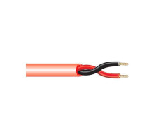 West Penn 970RD1000 2C 18G Solid Unshielded Fire Alarm Cable, Red, 1000'