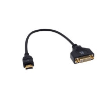 Kramer ADC-DF-HM DVI to HDMI Female to Male Adapter Cable, 1 Feet