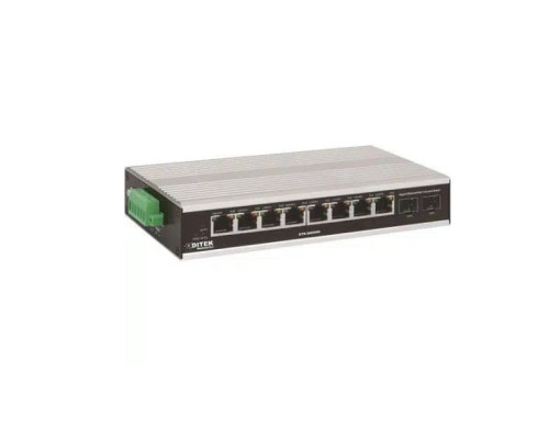 Ditek DTK-SW8IND 8 Port Hardened Industrial Gigabit Poe Switch