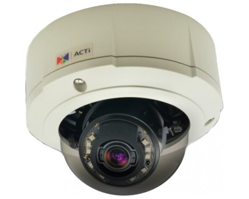 ACTi B84 1.3 Megapixel Outdoor IR Network Vandal Dome Camera, 3x Lens