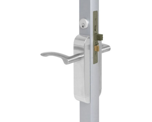 Adams Rite 2190-312-101-32D Dual Force Lock with Standard Flat Strike, Exterior Trim Set and 1-1/8