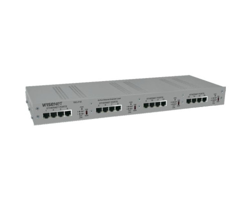 Hanwha Vision TEC-F16 16 Channel Ethernet over Coax Extender With Pass-Through PoE