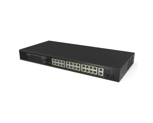 Hanwha Vision EN-SW26m-001 26 Ports (24 PoE, 2 Uplink) Wisenet SKY Smart Managed PoE Switch