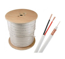 Windy City/Smart Wire ND659116-07 RG59U+18/2 1000 feet Siamese White