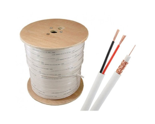 Windy City/Smart Wire ND659116-07 RG59U+18/2 1000 feet Siamese White