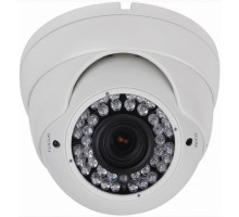 Cantek CT-W-TVI-DI42-2M-VF-W 1080P HD-TVI Waterproof IR Dome Camera, White