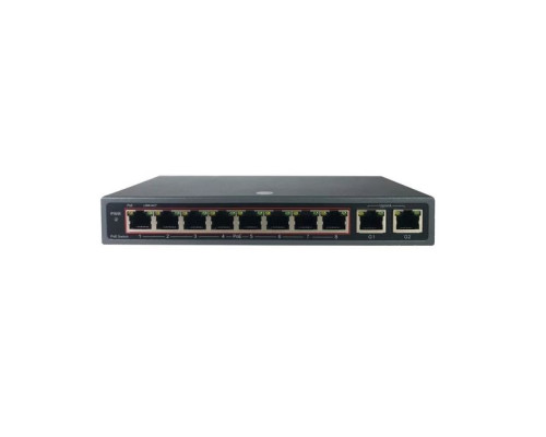 InVid VIS-POE8-2A 8 Port PoE Switch with 2 Up-link Ports