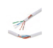 MDY Group 907036 CAT6 Cable, UTP 4 Pair Solid, 23 AWG, CM, White, 1000 Feet