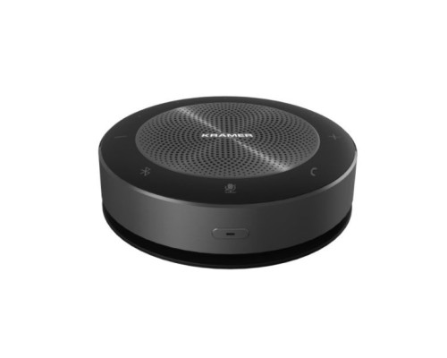 Kramer K-SPEAK Omni–directional Speaker Phone, 6 Microphone Array, Bluetooth/USB/Aux Connectivity, and Wireless Charging