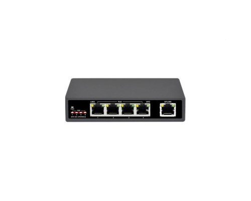 Cantek Plus CTN-P05-1S04X65A 4+1 Port Network Switch with 4 PoE/PoE+ Gigabit Ports