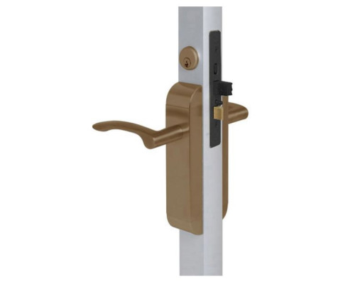 Adams Rite 2290-313-3MV-10B Dual Force Lock with Standard Flat Strike, Low Profile Trim and 1-1/8