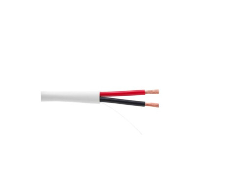 MDY Group 906841 Audio Speaker Wire, 16/2, CCA Conductor (65 Strands, 0.16mm), In Wall, White 500 Feet