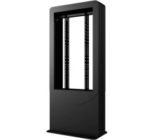 Peerless-AV KIPC2549B-3 Floor standing Portrait Back-to-Back Kiosk for Two 49' Displays up to 3' Deep, Black