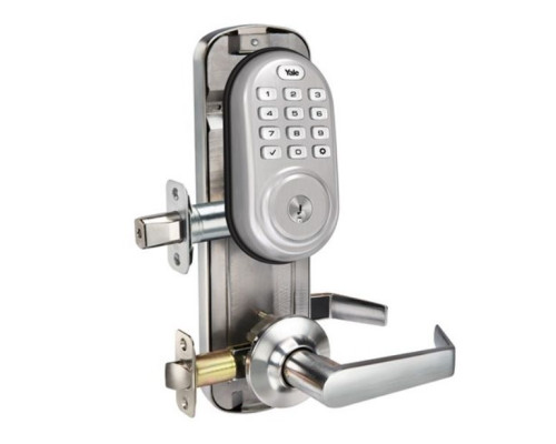 Yale YRC216ZW2NW5619 Assure Lock Interconnected Lockset with Push Button, Satin Nickel