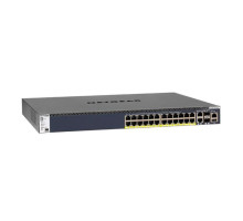 Netgear GSM4328PB-100NES 24x1G PoE+ Stackable Managed Switch with 2x10GBASE-T and 2xSFP+ 1,000W PSU