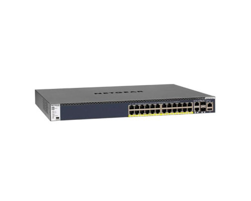 Netgear GSM4328PB-100NES 24x1G PoE+ Stackable Managed Switch with 2x10GBASE-T and 2xSFP+ 1,000W PSU