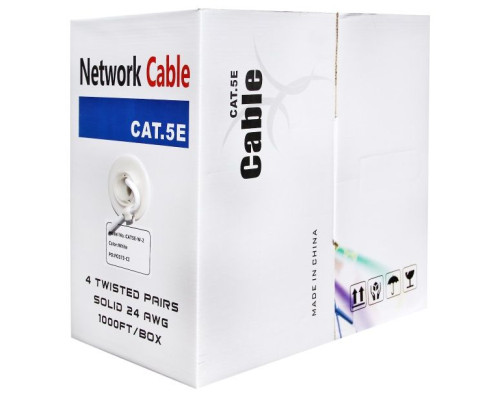 ENS CAT5E-G-2 Cat5E-2 Stranded Cable, 1000 Feet, Grey