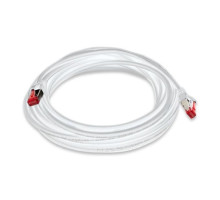 Triplett CAT6A-25WH CAT 6A 10GBPS Professional Grade, SSTP 26AWG Patch Cable 25' White