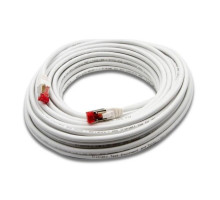 Triplett CAT6A-50WH CAT 6A 10GBPS Professional Grade, SSTP 26AWG Patch Cable 50' White