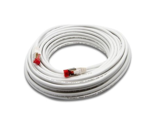 Triplett CAT6A-50WH CAT 6A 10GBPS Professional Grade, SSTP 26AWG Patch Cable 50' White