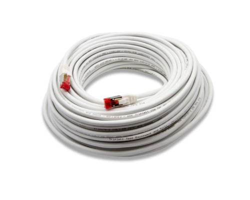 Triplett CAT6A-75WH CAT 6A 10GBPS Professional Grade, SSTP 26AWG Patch Cable 75' White