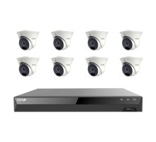 Invid PRTKIT-8MP8CHTX8-2T 8 Camera, 8MP Network Security System w/ Free Monitor