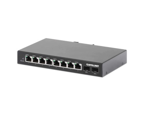 Intellinet 508827 Industrial 8-Port Gigabit Ethernet Switch with 2 SFP Ports