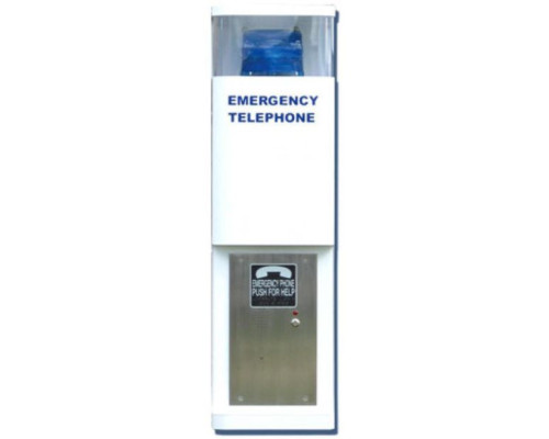 Alpha CPL1 1-Emergency Call Button with Blue Strobe - White Finish