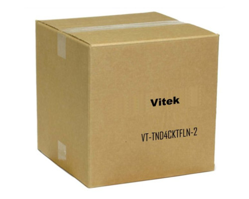 Vitek VT-TND4CKTFLN-2 Transcendent IP 4MP 30fps H.265 Fixed Vandal Dome Camera 4 Pack Includes: 4ea) VTC-TND4FLN-2 w/2.8mm Lens