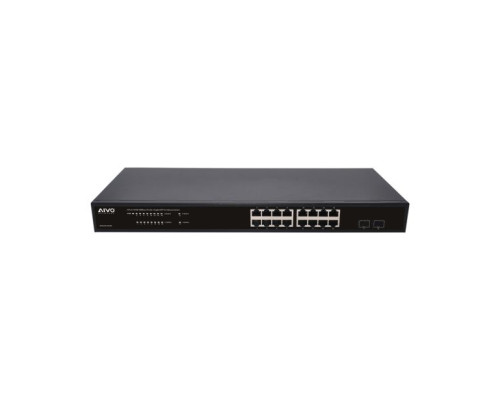 Avycon AVN-S16-2P16G 16 Ports Gigabit Network Switch with 2G SFP Uplink Ports