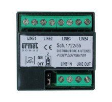 Urmet 1722-55 4-User Video Distributor, for 1722 Kit