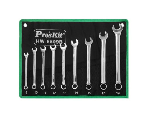 Eclipse Tools HW-6509B 9 Pc Combination Wrench Set, Metric