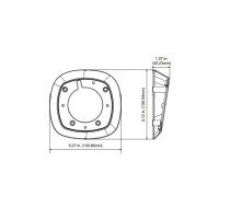 Interlogix TVW-AWB-2 TruVision Indoor Angled Back Box for Wedge Cam