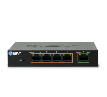 BV Security POE-SW501G-PLUS 4 Port PoE+ Switch, 10/100/1000, NDAA