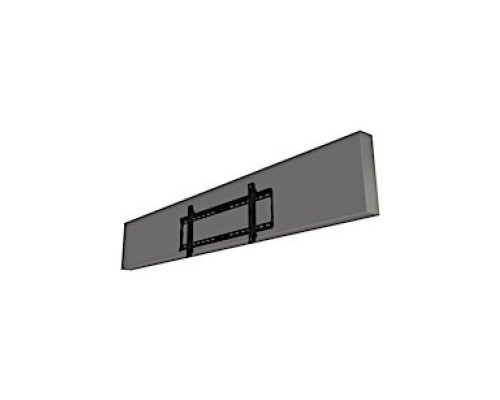 Crimson F86LG Flat Mount with Post Installation Leveling for LG 86' Stretch Display, Black