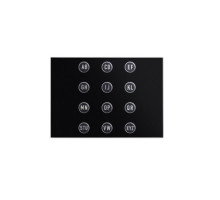 Urmet 1168-49 Alphabetic Keypad Door Opening Module, Alpha, Black