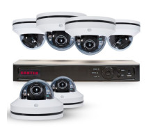 Cantek PT6MPTZ2TB Powerful 4 Channel Pan/Tilt/Zoom 1080P HD Security System