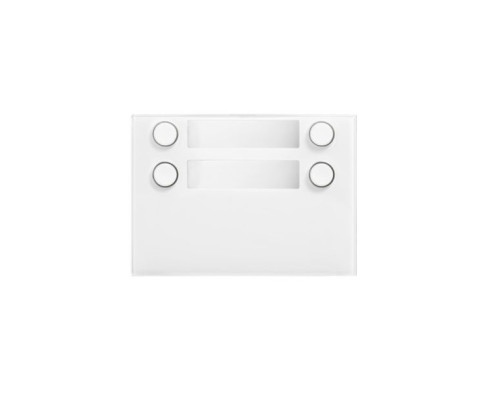 Urmet 1168-24W Front Panel with 4 Buttons Over 2 Rows, Alpha, White