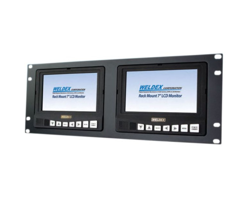 Weldex WDL-7172M2R 7-inch TFT LCD Dual Rack Mount LCD Monitors & Accessories