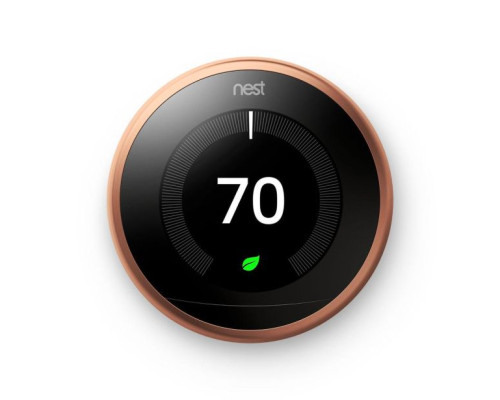 Google Nest T3021US Learning Thermostat 3rd Generation, Copper