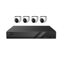 InVid INVID-K42T54 4 Channel NVR with 2TB + 4 x 5-Megapixel Dome Cameras